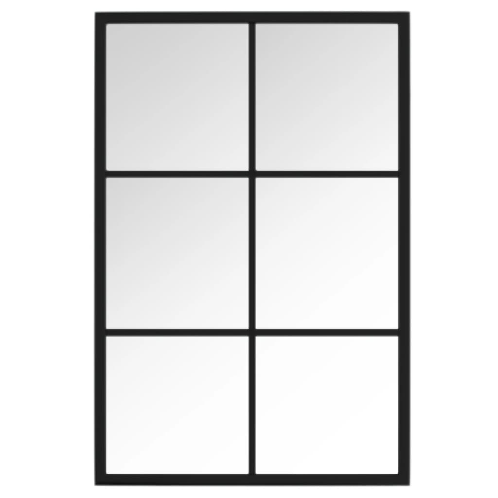 Vidaxl Wand Spigel 60x40 cm Metal schwaarz