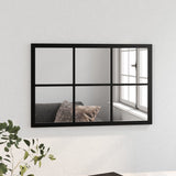 Vidaxl Wand Spigel 60x40 cm Metal schwaarz