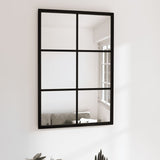 Vidaxl Wand Spigel 60x40 cm Metal schwaarz