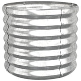 VidaXL Planning box 40x40x36 cm powder -coated steel silver colored