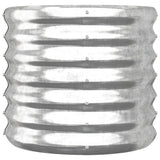 VidaXL Planning box 40x40x36 cm powder -coated steel silver colored