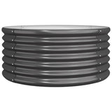 Vidaxl Planning Box 80x80x36 CM Powder -Coated Steel Anthracite -färgad