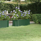 Plánovací box Vidaxl 114x40x36 cm prášek z potažená ocelová zelená