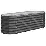 Vidaxl Planungskëscht 114X40x36 cm Pudder -coat -coat anstracit -cored