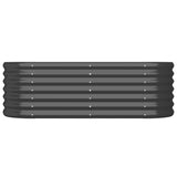 Vidaxl Planungskëscht 114X40x36 cm Pudder -coat -coat anstracit -cored