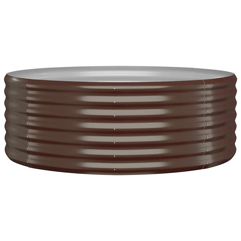 Vidaxl Planning box 100x100x36 cm galvanized steel brown