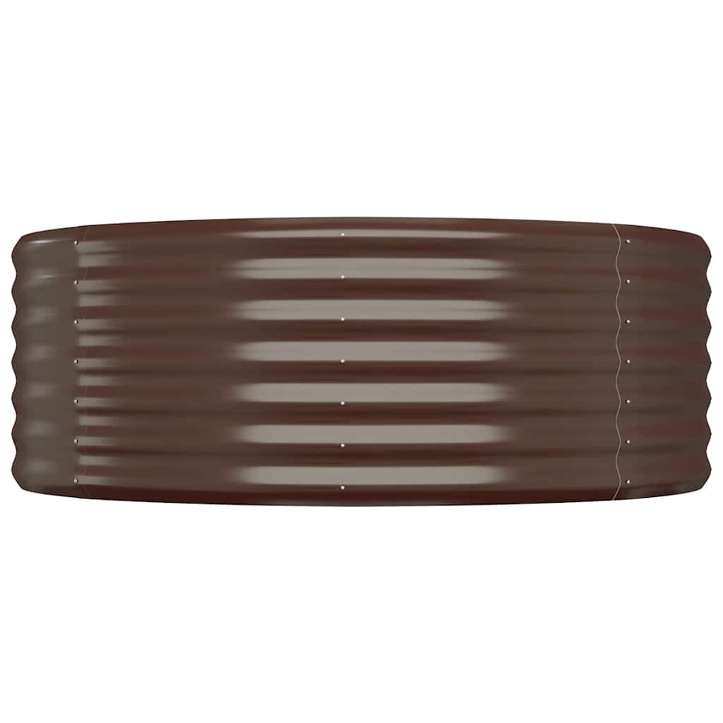 Vidaxl Planning box 100x100x36 cm galvanized steel brown
