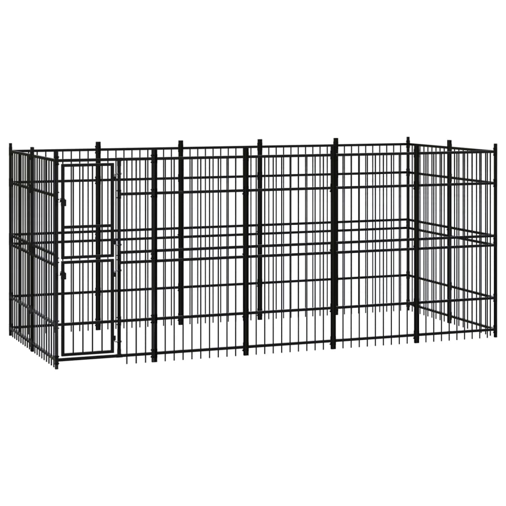 Psarna psa vidaxl 9,22 m² jeklo