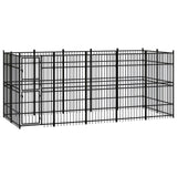 Psarna psa vidaxl 9,22 m² jeklo