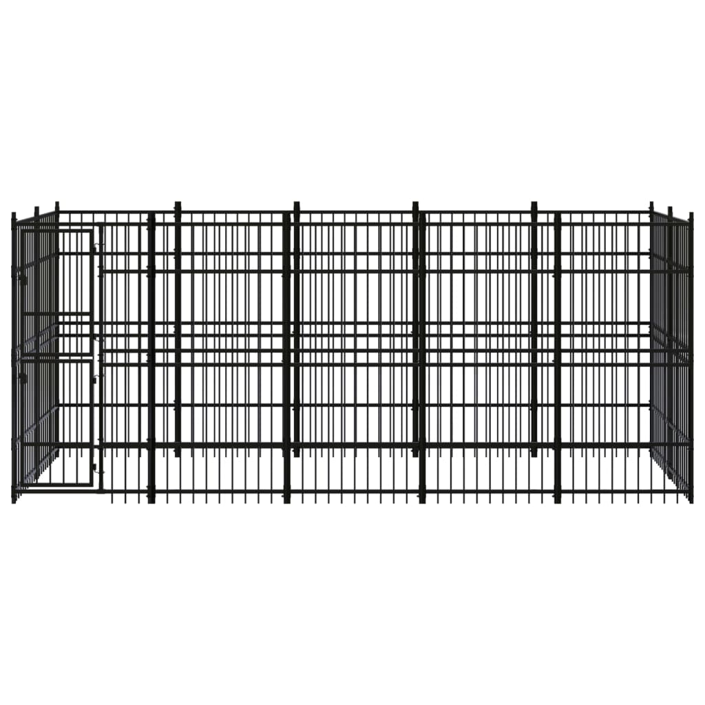 Psarna psa vidaxl 9,22 m² jeklo