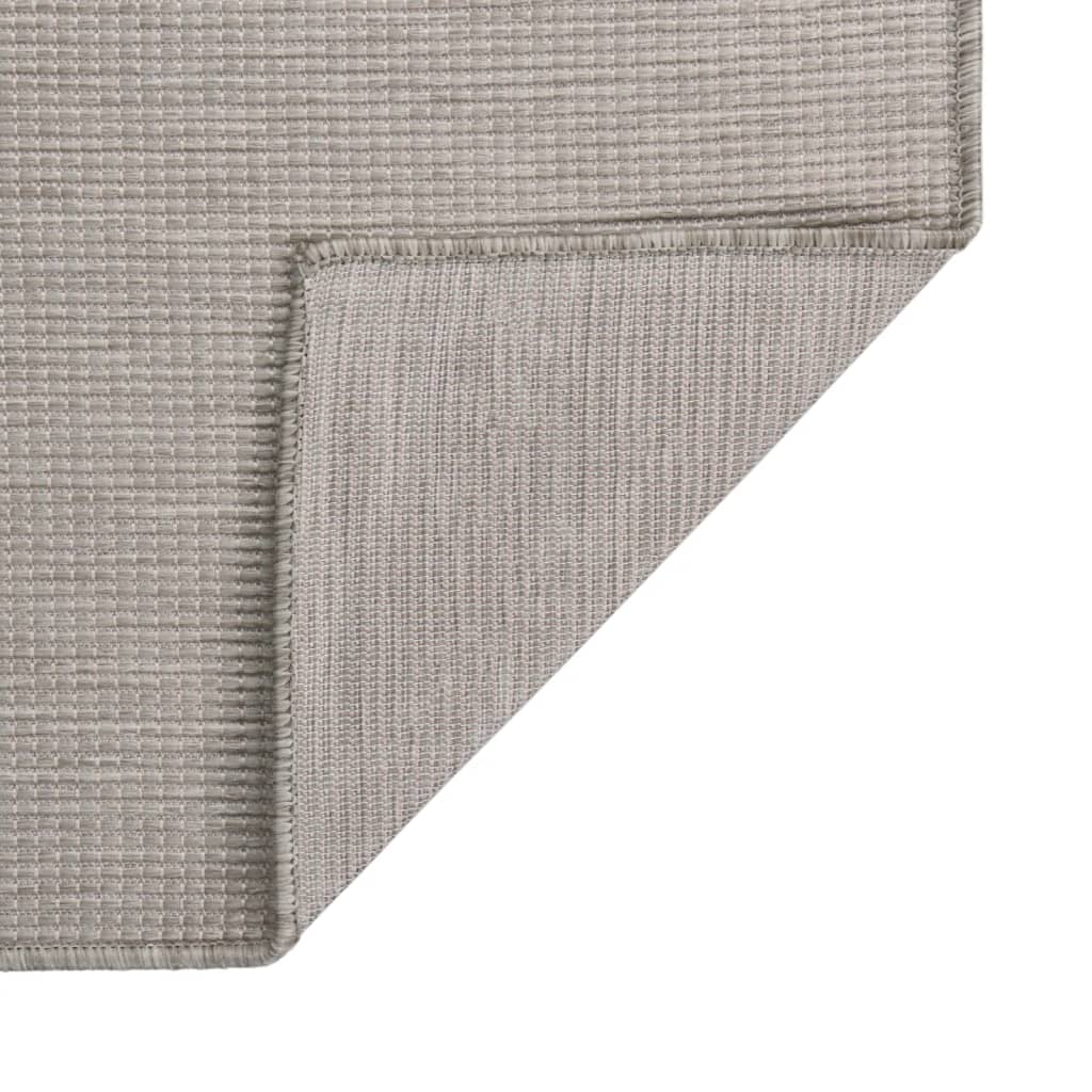 Vidaxl mimo koberec plochý tkaný 100x200 cm taupe