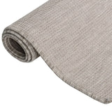 Vidaxl mimo koberec plochý tkaný 100x200 cm taupe