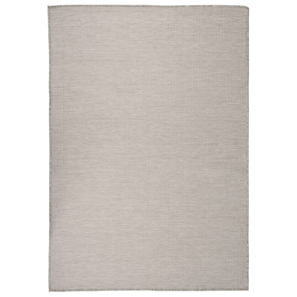 Vidaxl outside rug flat woven 160x230 cm taupe