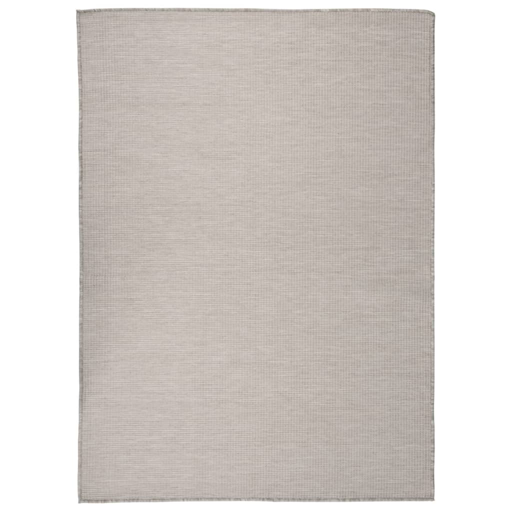Vidaxl outside rug flat -woven 200x280 cm taupe