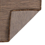 Vidaxl zunanja preproga ploščata tkana 140x200 cm rjava