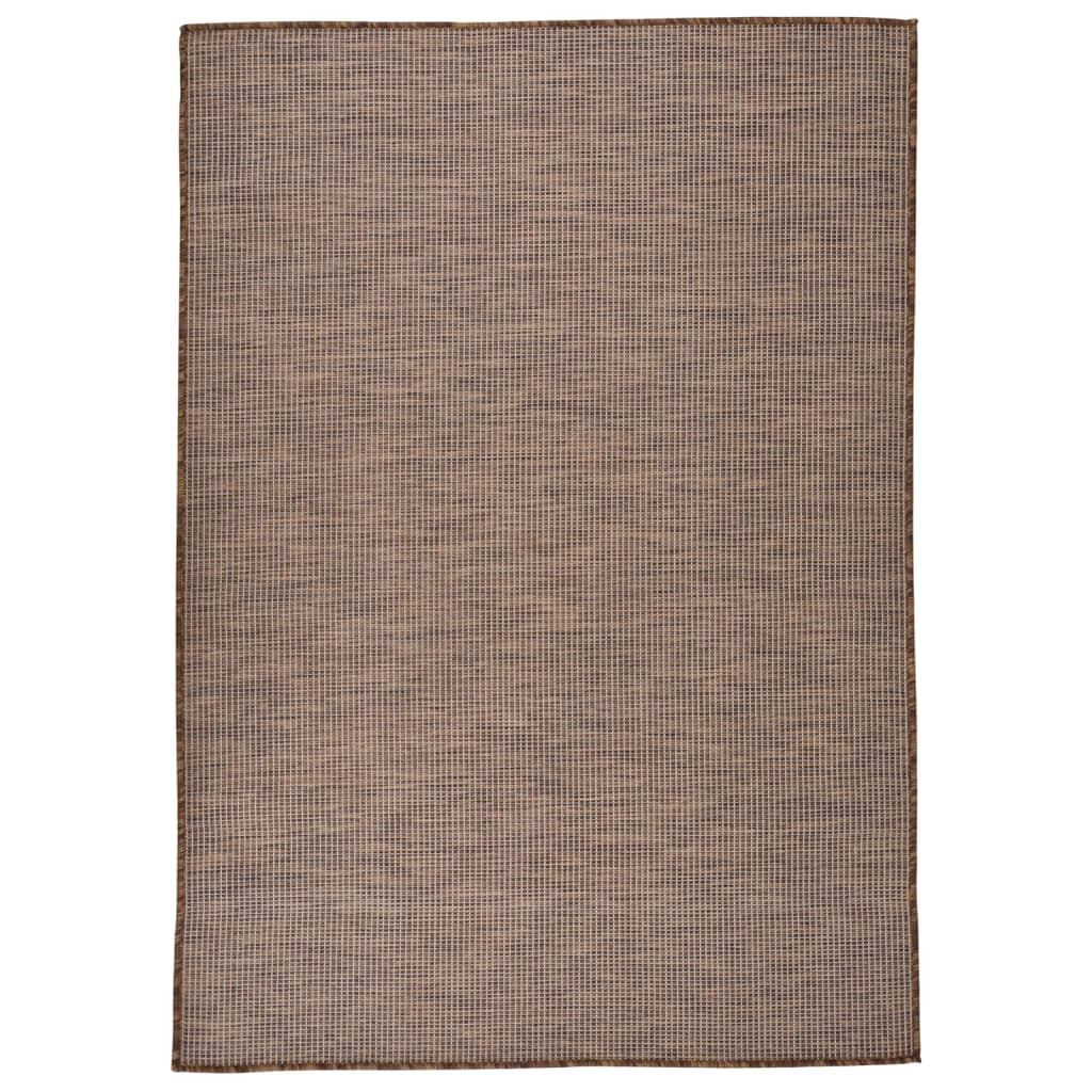 Vidaxl outside rug flat woven 160x230 cm brown