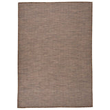 Vidaxl outside rug flat woven 160x230 cm brown
