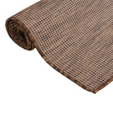 Vidaxl outside rug flat woven 160x230 cm brown