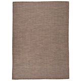 Vidaxl outside rug flat -woven 200x280 cm brown