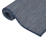 Vidaxl outside rug flat woven 100x200 cm blue