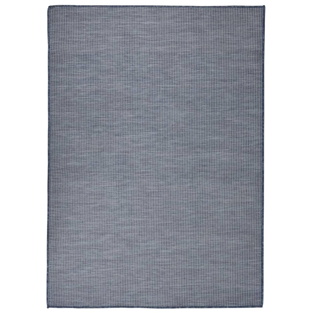 Vidaxl outside rug flat -woven 200x280 cm blue