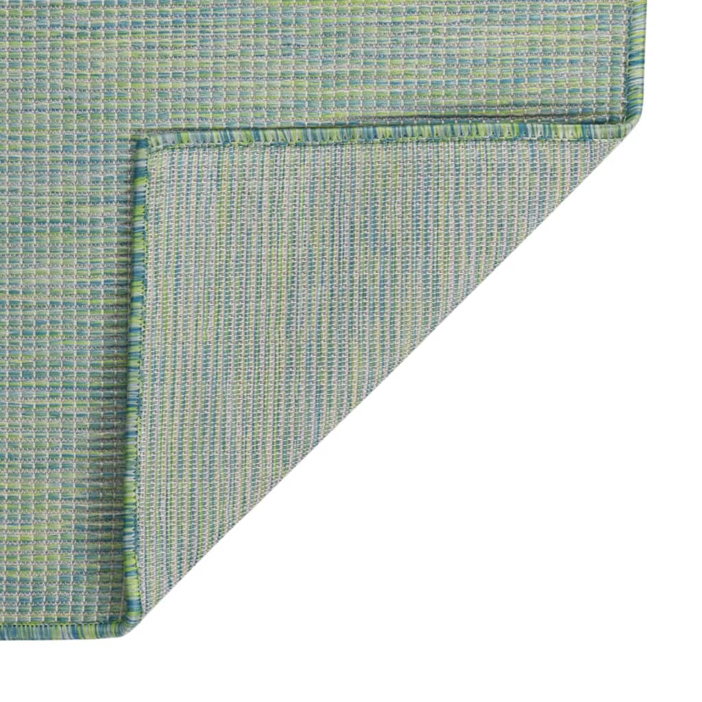 Vidaxl outside rug flat woven 80x150 cm turquoise