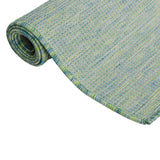Vidaxl mimo koberec plochý tkaný 80x150 cm tyrkysový
