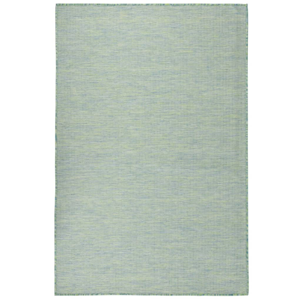 Vidaxl outside rug flat -woven 120x170 cm turquoise