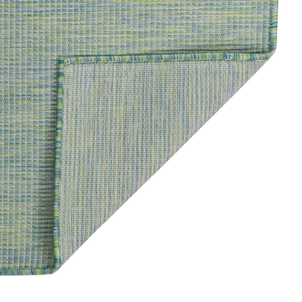 Vidaxl outside rug flat -woven 120x170 cm turquoise