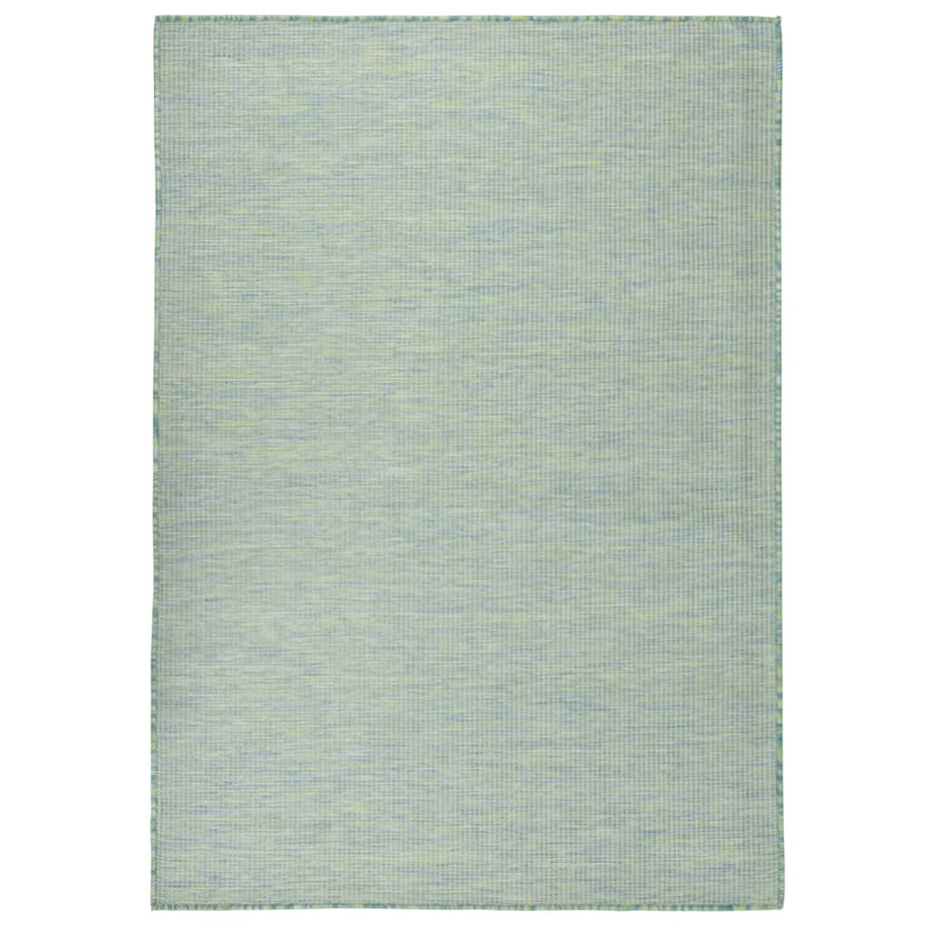 Vidaxl uden for tæppet fladtvævet 200x280 cm turkis