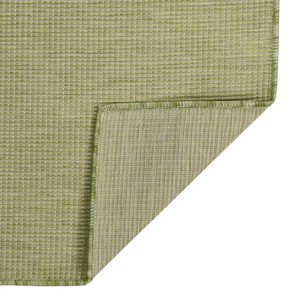 Vidaxl ausserhalb vun Tug flaach gewéckt 80x150 cm gréng