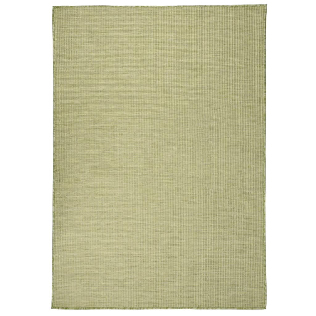 Vidaxl outside rug flat woven 140x200 cm green