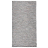 Vidaxl fora do tapete fora de tecido 80x150 cm marrom e azul