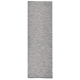 Vidaxl mimo koberec plochý tkaný 80x250 cm hnědý a modrý