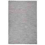Vidaxl outside rug flat woven 120x170 cm brown and blue