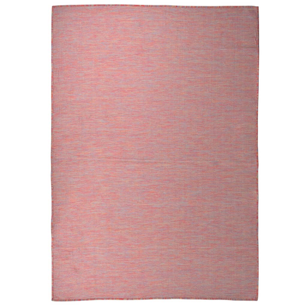 Vidaxl utenfor teppet flatvevd 160x230 cm rød