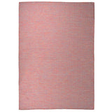 Vidaxl utenfor teppet flatvevd 160x230 cm rød