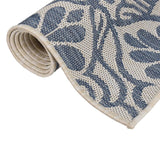 Vidaxl ausserhalb Teppech mat Muster flaach -woven 80x150 cm blo