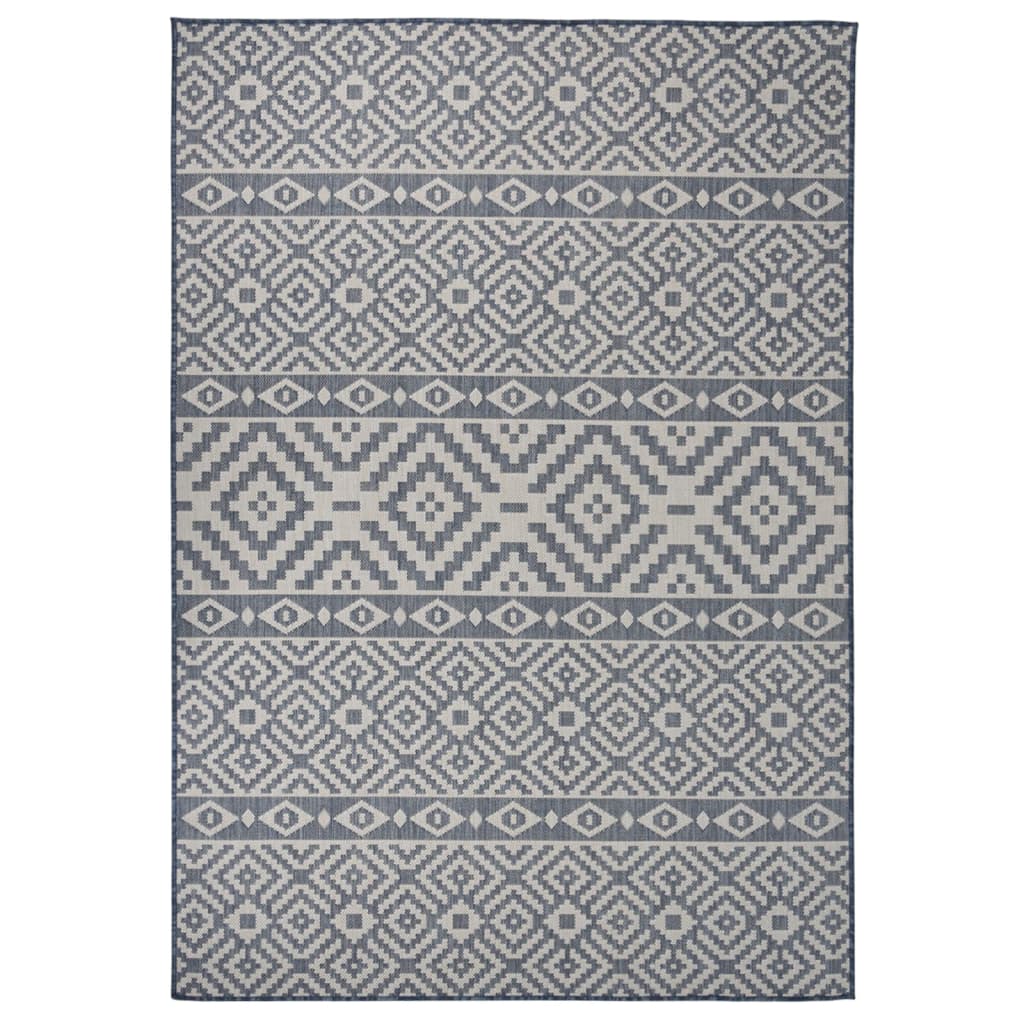 Vidaxl outside rug with pattern flat -woven 160x230 cm blue