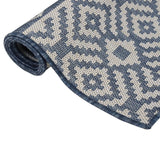 Vidaxl outside rug with pattern flat -woven 200x280 cm blue