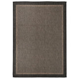 Vidaxl Outside Rug Flat Woven 140x200 cm de color marrón oscuro