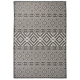 Vidaxl outside rug with pattern flat -woven 160x230 cm black