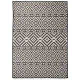 Vidaxl outside rug with pattern flat -woven 200x280 cm black