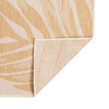 Vidaxl outside rug with leaf pattern flat woven 80x250 cm