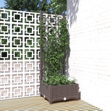 VidaXL Plannet with slat work 40x40x121.5 cm Polypropene brown