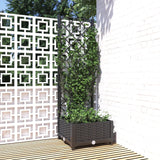 VidaXL Plannet with slat work 40x40x121.5 cm Polypropene black