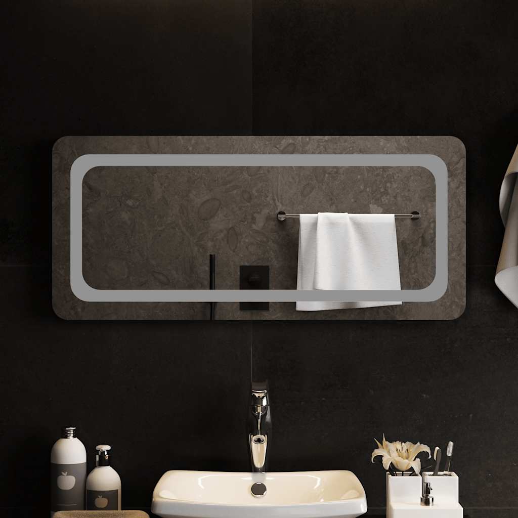 Vidaxl koupelnové zrcadlo LED 90x40 cm