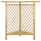 Pérgola de canto vidaxl com sofá 166x81x174 cm de madeira de pinheiro impregnada