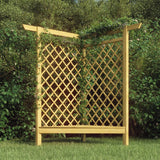 Pérgola de canto vidaxl com sofá 166x81x174 cm de madeira de pinheiro impregnada