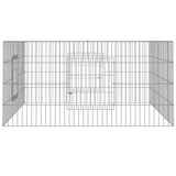 Vidaxl kaninbur 110x110x55 cm galvanisert jern